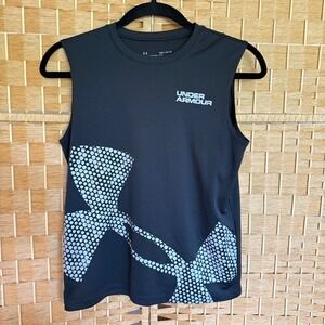 Under Armour Exploded Black Tank Boys / Youth Size Medium